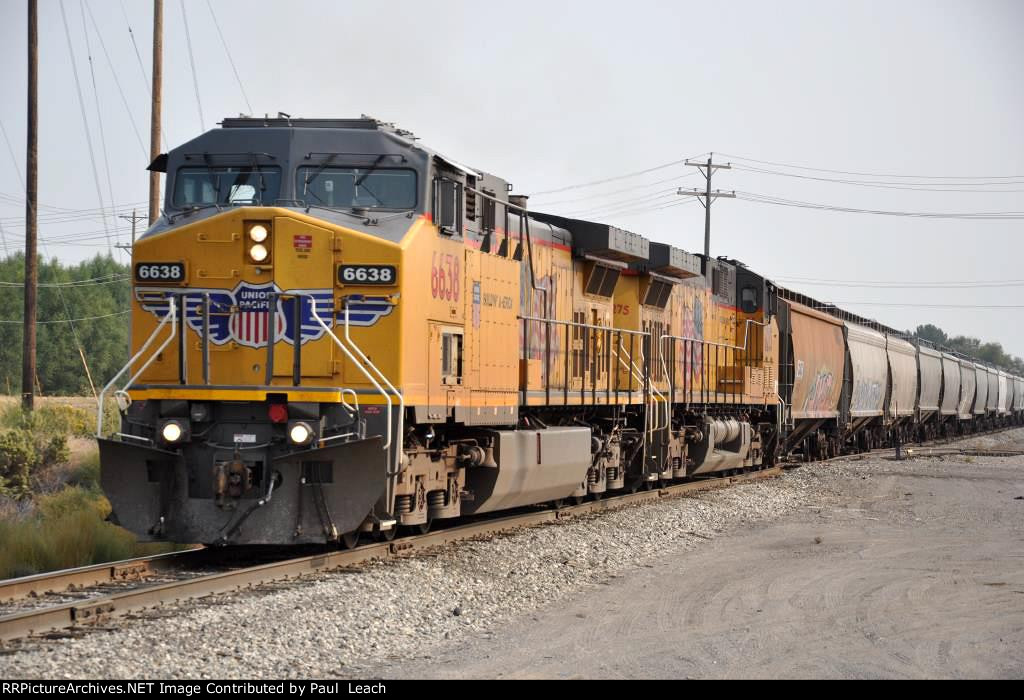 Westbound grain train